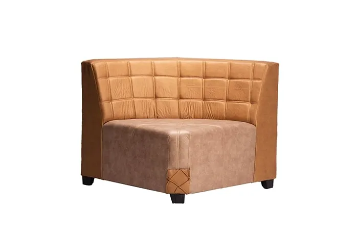 VIVDeal Andro Camel & Beige L Corner Sofa Set